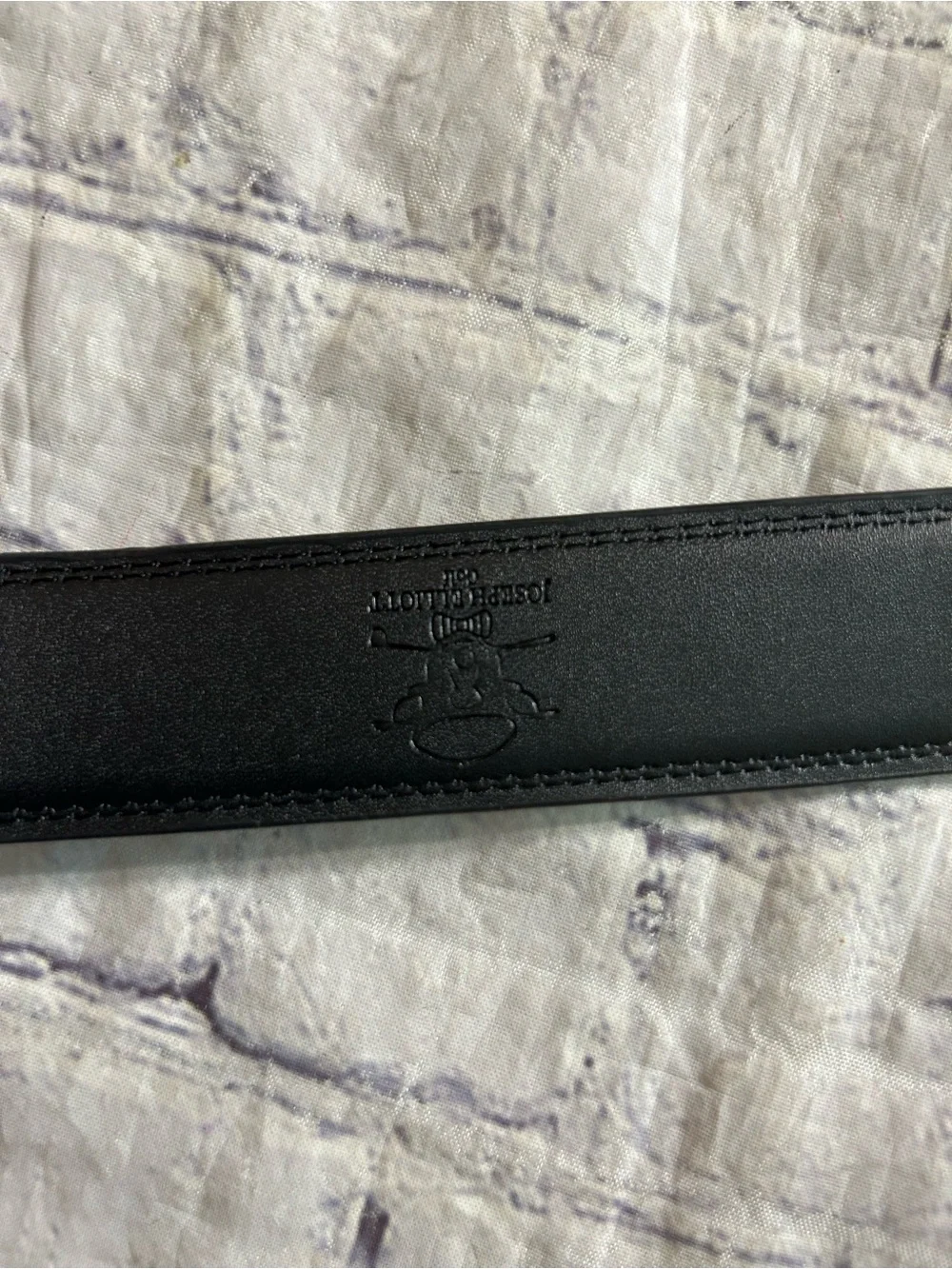 JOSEPH ELLIOTT BLACK GENUINE LEATHER GRAND HOTEL BUCKLE ADJUSTABLE BROWN WESTERN